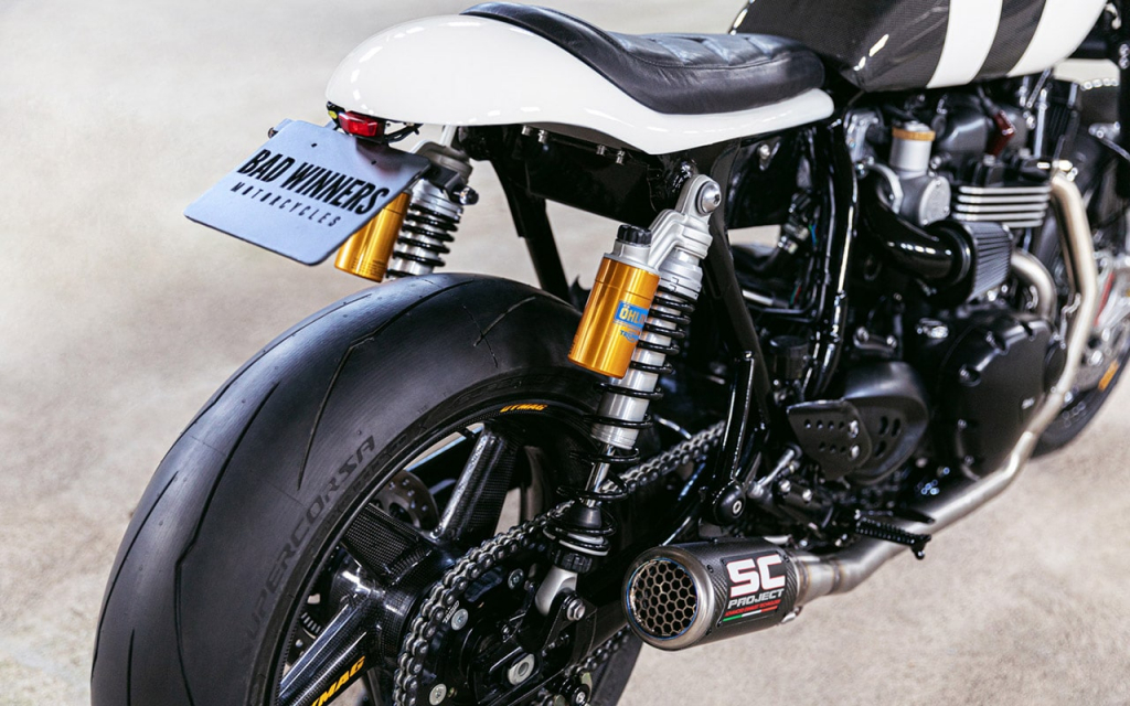 Triumph Truxton 1200 R préparée