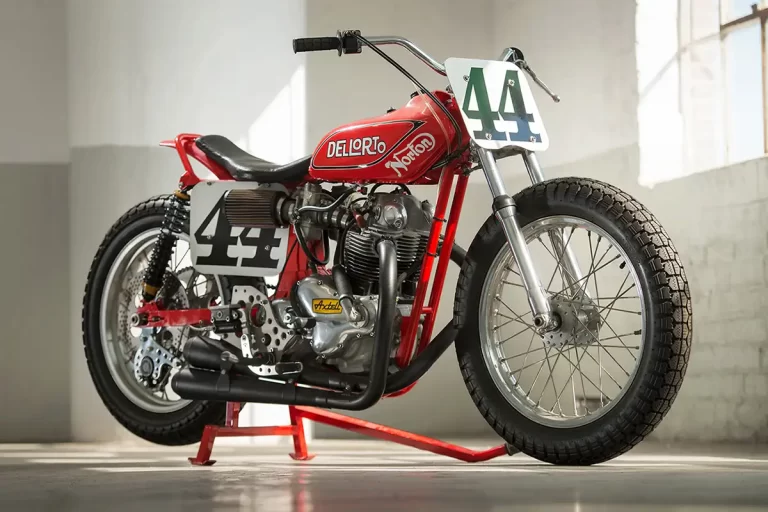Norton dirt track par le préparateur californien John Wood
