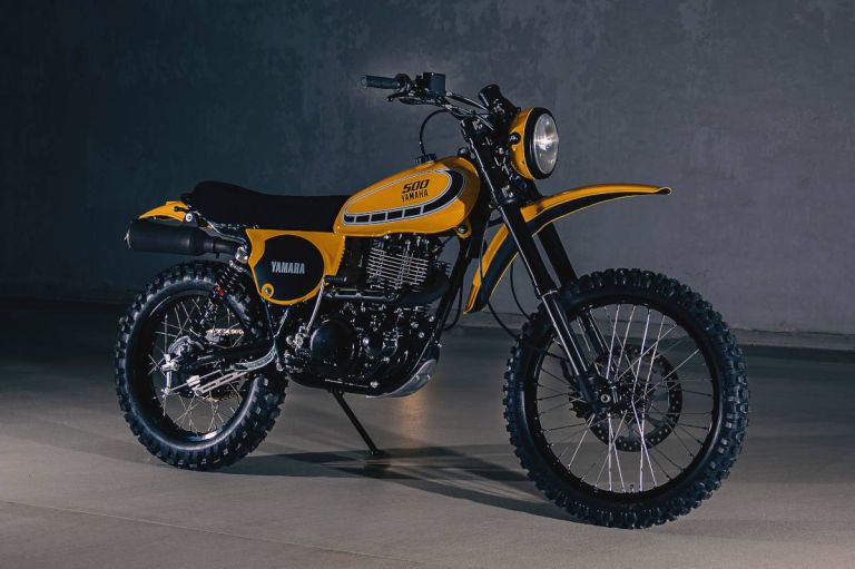 Yamaha XT 500 préparée scrambler