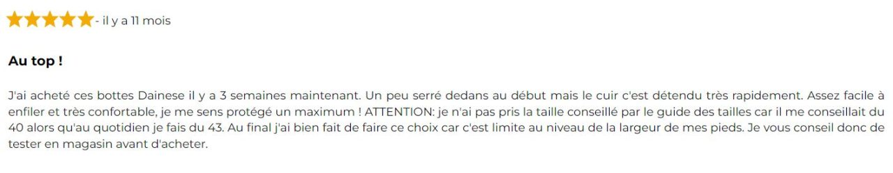 Témoignage motard