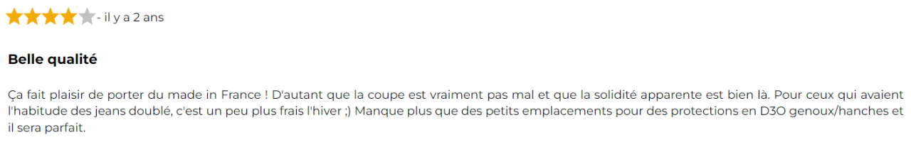 Témoignage client