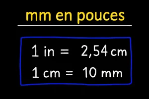 convertisseur automatique pouce (inch) en mm